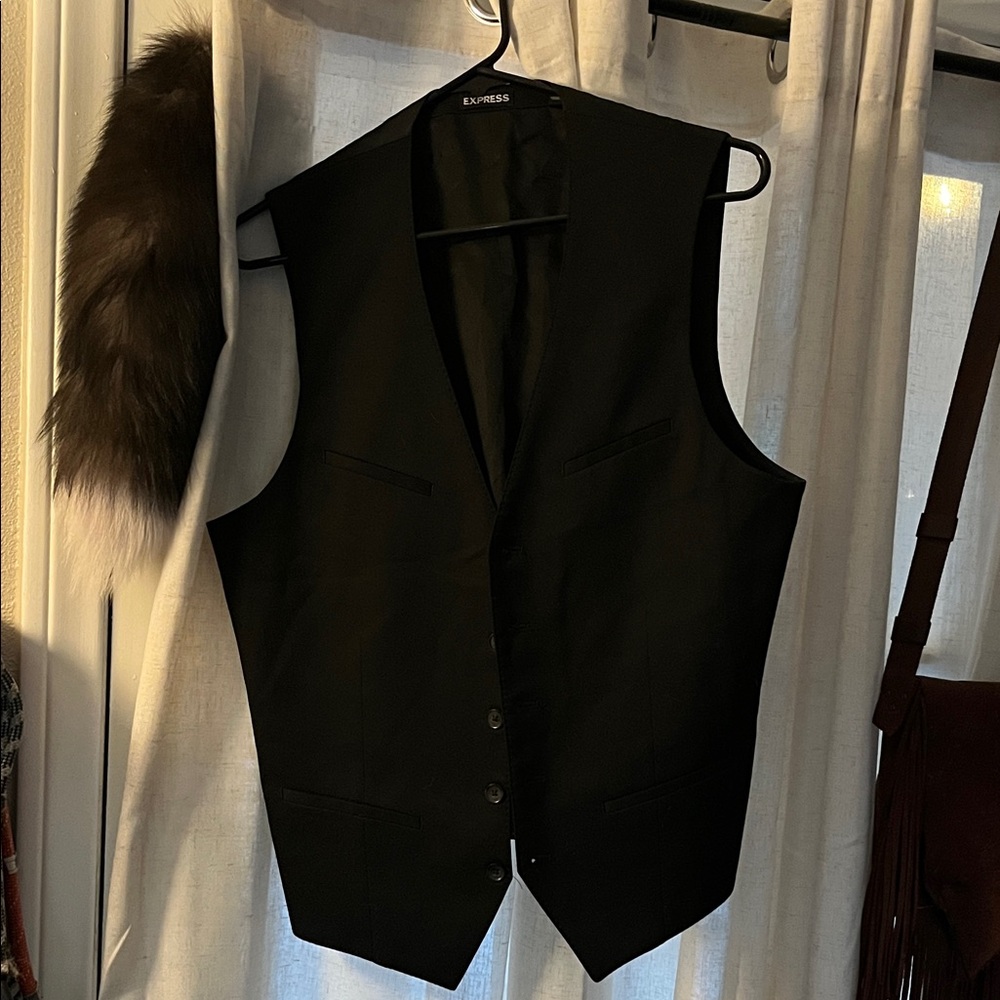 Express Men's Classic Black Vest